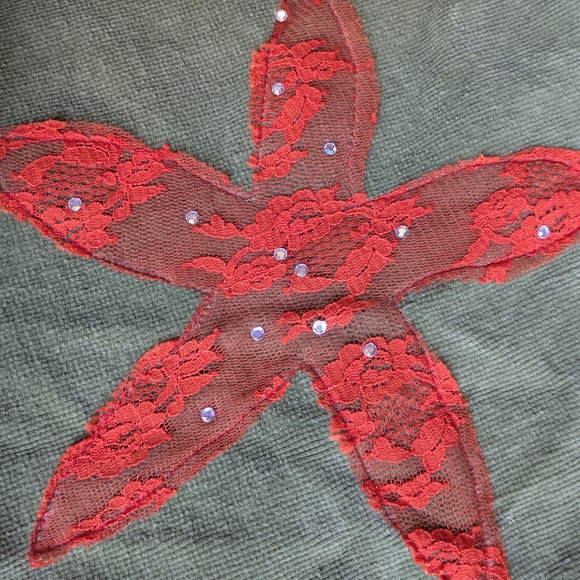 Corduroy Midi A-Line Skirt, Med, Vintage Y2K, w/ Kick Pleats, lace, pockets - Picture 6 of 10